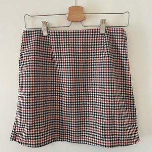 Nasty Gal Check for Me Mini Skirt